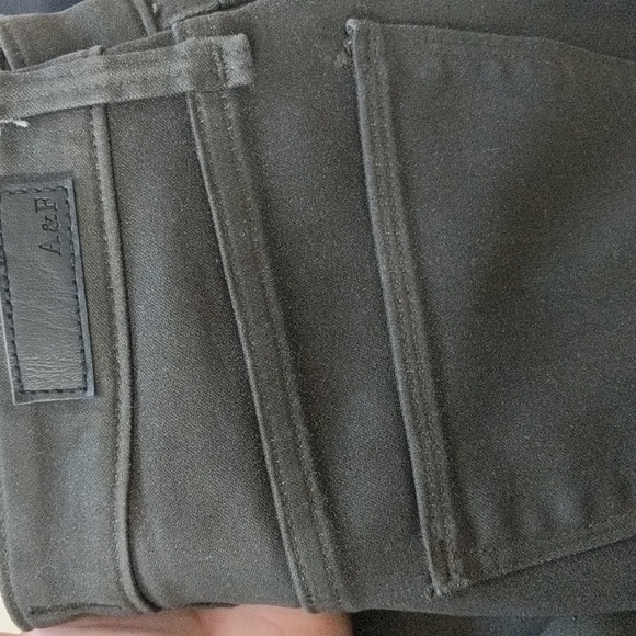 Abercrombie Simone High Rise Ankle Jeans Coated Green - Picture 7 of 11